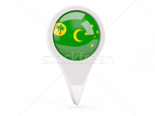 Round flag icon of cocos islands Stock photo © MikhailMishchenko