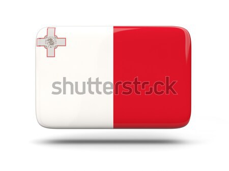 Cuadrados icono bandera Malta sombra signo Foto stock © MikhailMishchenko