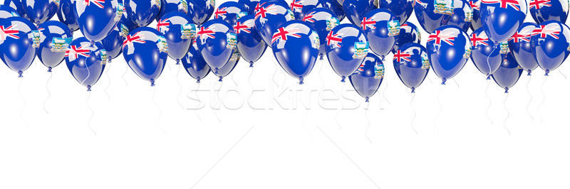 Balony ramki banderą falklandy odizolowany biały Zdjęcia stock © MikhailMishchenko