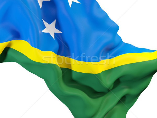 Waving flag of solomon islands Stock photo © MikhailMishchenko