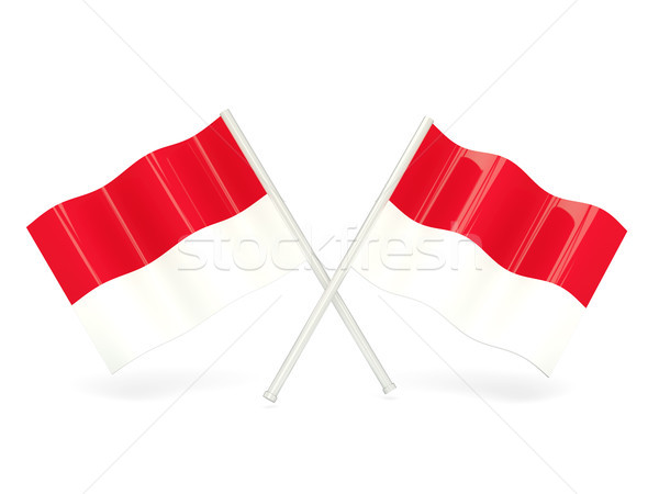 Flag of monaco Stock photo © MikhailMishchenko