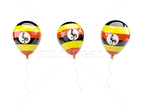 Air balloons with flag of uganda Stock photo © MikhailMishchenko