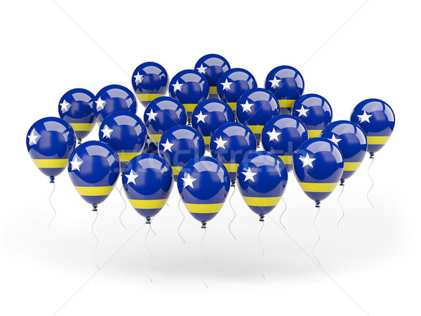 Balloons with flag of curacao Stock photo © MikhailMishchenko