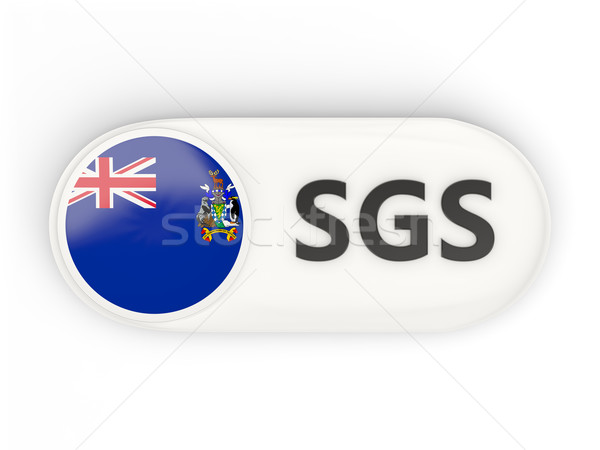 Round icon with flag of south georgia and the south sandwich isl Stock photo © MikhailMishchenko