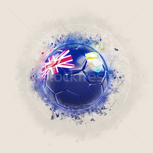 Grunge football with flag of saint helena Stock photo © MikhailMishchenko