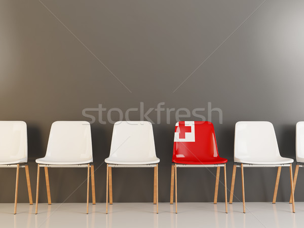 Chair with flag of tonga Stock photo © MikhailMishchenko