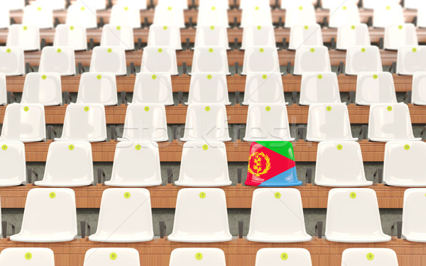 Stadium seat with flag of eritrea Stock photo © MikhailMishchenko