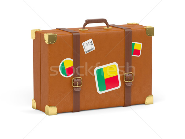 Suitcase with flag of benin Stock photo © MikhailMishchenko