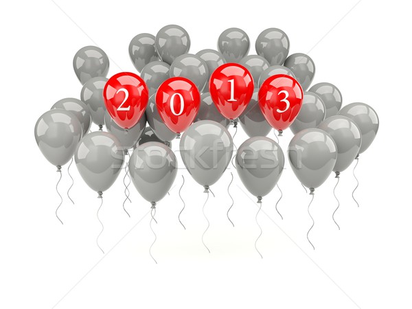 Air balloons with 2013 New Year sign Stock photo © MikhailMishchenko