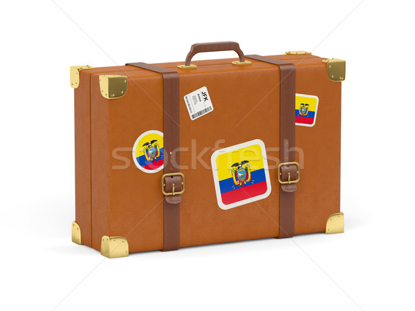 Suitcase with flag of ecuador Stock photo © MikhailMishchenko