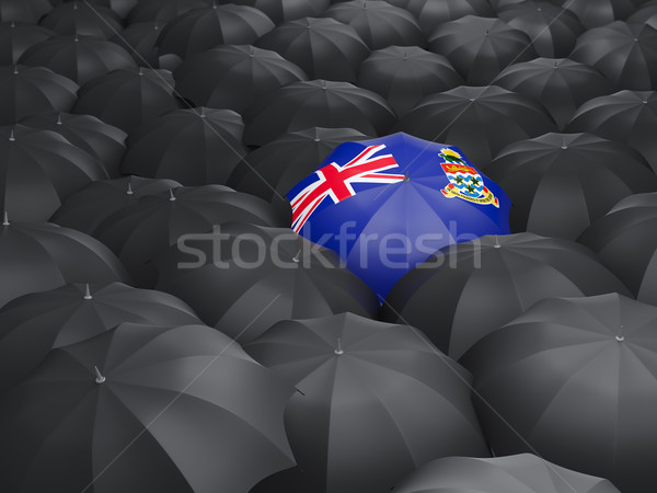 Umbrella with flag of cayman islands Stock photo © MikhailMishchenko