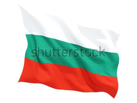 Bandiera Bulgaria isolato bianco Foto d'archivio © MikhailMishchenko