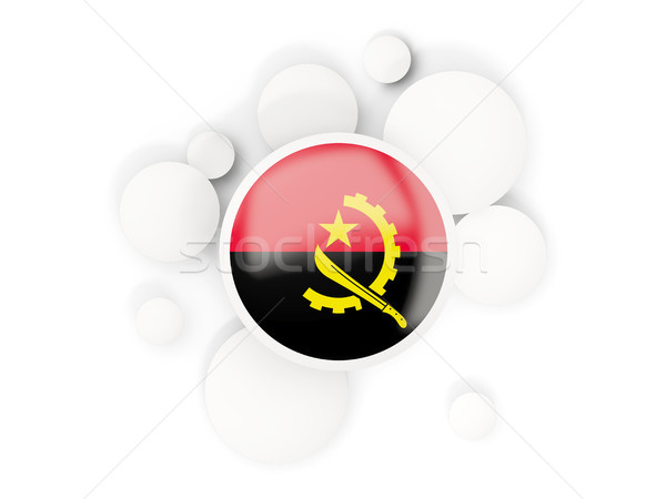 флаг Круги шаблон изолированный белый 3d иллюстрации Сток-фото © MikhailMishchenko