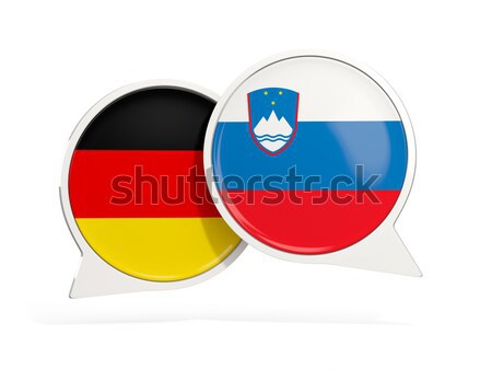 Stockfoto: Chat · bubbels · Duitsland · Rusland · geïsoleerd · witte