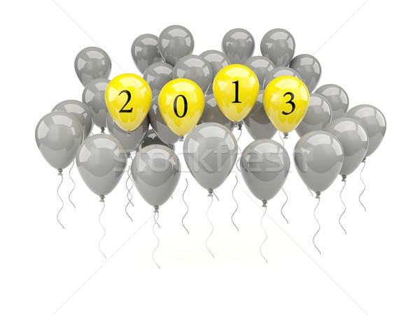 Air balloons with 2013 New Year sign Stock photo © MikhailMishchenko