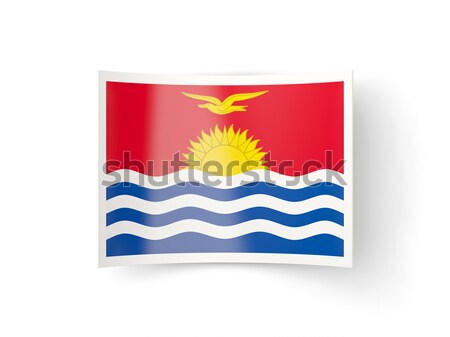 Square icon with flag of kiribati Stock photo © MikhailMishchenko