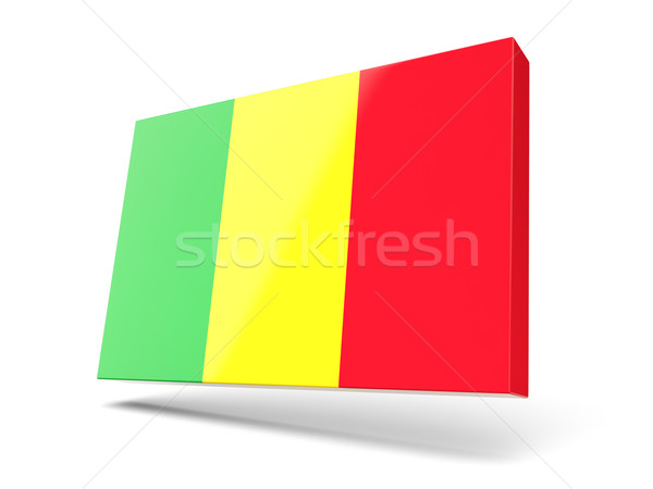 Square icon with flag of mali Stock photo © MikhailMishchenko