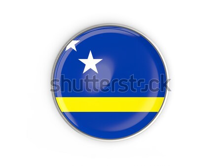 Round icon with flag of curacao Stock photo © MikhailMishchenko