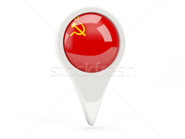 Vlag icon ussr geïsoleerd witte kaart Stockfoto © MikhailMishchenko