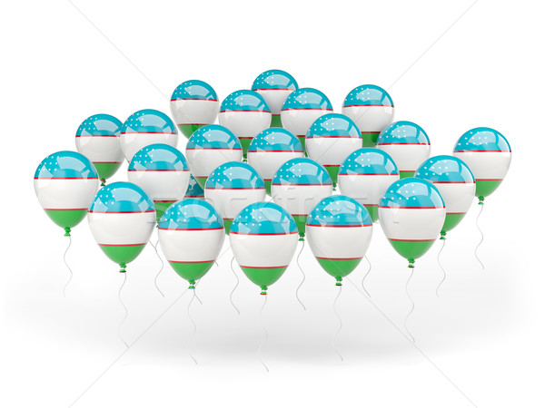 Balloons with flag of uzbekistan Stock photo © MikhailMishchenko