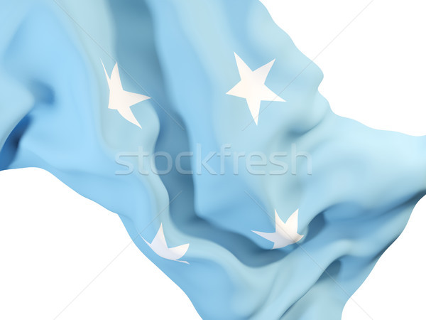 Bandera Micronesia primer plano 3d viaje Foto stock © MikhailMishchenko