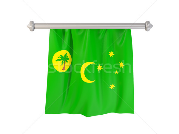 Pennant with flag of cocos islands Stock photo © MikhailMishchenko