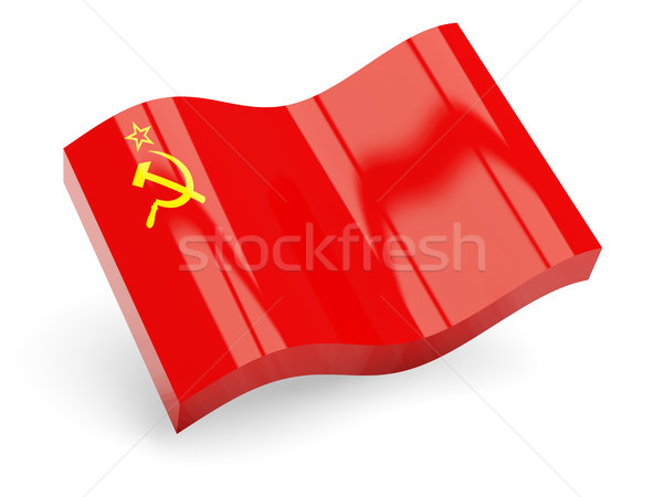 3D флаг СССР изолированный белый путешествия Сток-фото © MikhailMishchenko