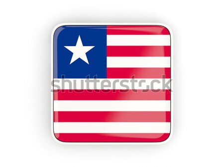 Square icon with flag of liberia Stock photo © MikhailMishchenko