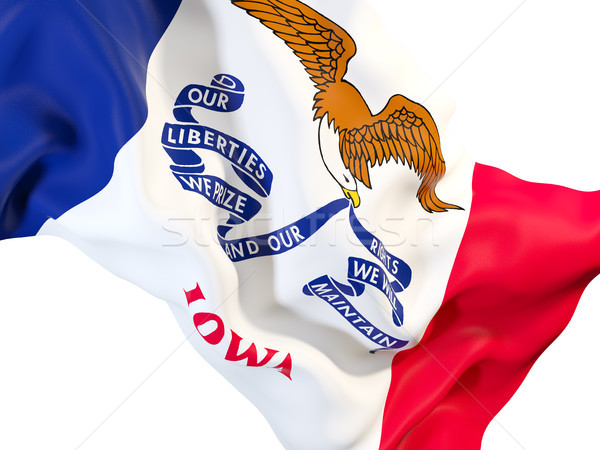 iowa state flag close up. United states local flags Stock photo © MikhailMishchenko