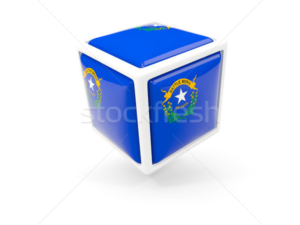 nevada state flag in cube icon. United states local flags Stock photo © MikhailMishchenko