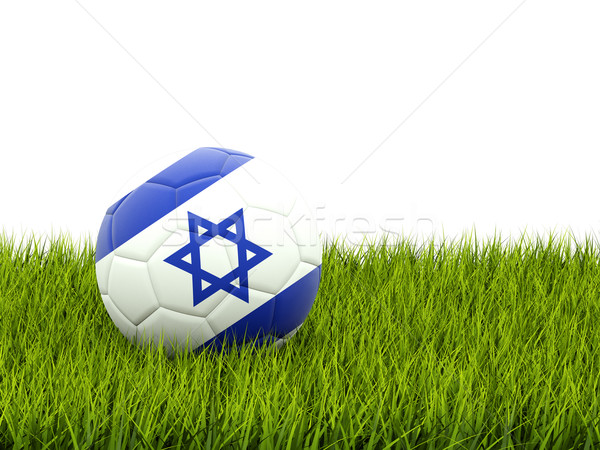 Football with flag of israel Stock photo © MikhailMishchenko
