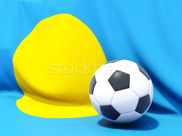Banderą Palau piłka nożna zespołu kraju Zdjęcia stock © MikhailMishchenko