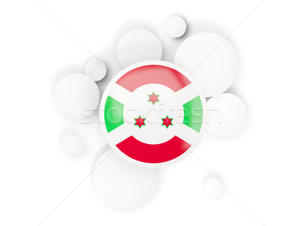 Round flag of burundi with circles pattern Stock photo © MikhailMishchenko
