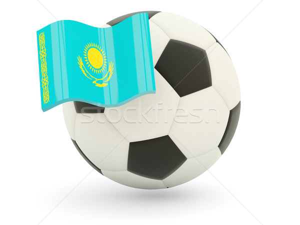 Football with flag of kazakhstan Stock photo © MikhailMishchenko