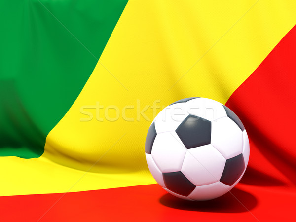 Bandera república Congo fútbol Foto stock © MikhailMishchenko