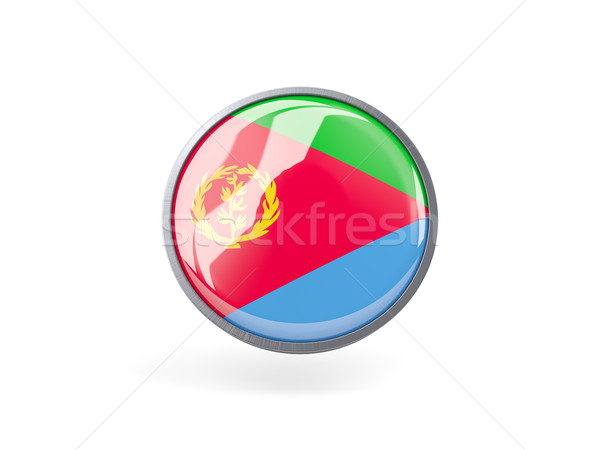 Round icon with flag of eritrea Stock photo © MikhailMishchenko