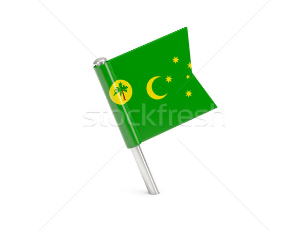 Flag pin of cocos islands Stock photo © MikhailMishchenko