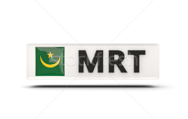 квадратный икона флаг Мавритания iso Код Сток-фото © MikhailMishchenko