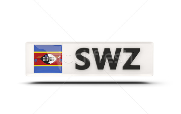 Cuadrados icono bandera Swazilandia iso código Foto stock © MikhailMishchenko