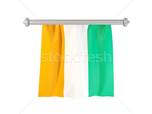 Pennant with flag of cote d Ivoire Stock photo © MikhailMishchenko