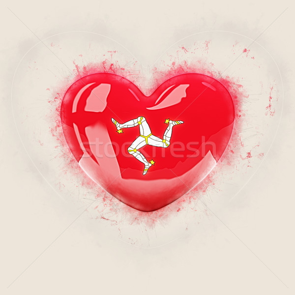 Heart with flag of isle of man Stock photo © MikhailMishchenko