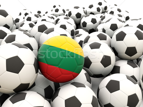 Football with flag of lithuania Stock photo © MikhailMishchenko
