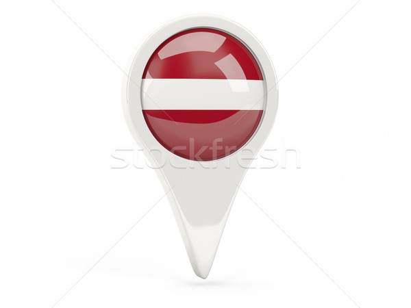Round flag icon of latvia Stock photo © MikhailMishchenko