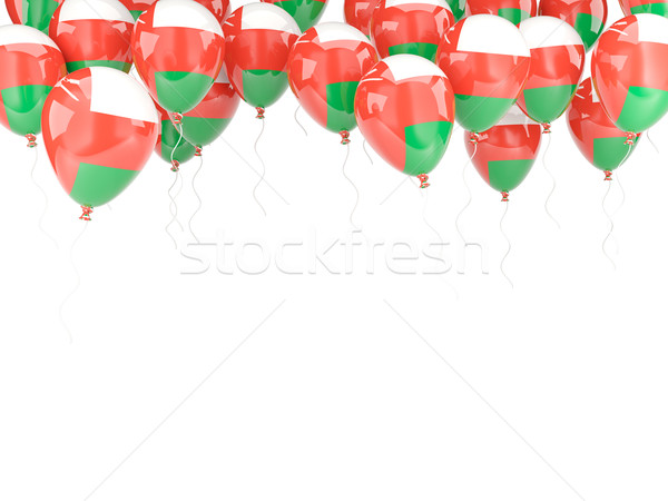 Balloon frame with flag of oman Stock photo © MikhailMishchenko