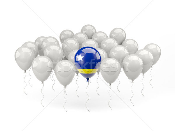 Air balloons with flag of curacao Stock photo © MikhailMishchenko
