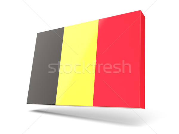 Square icon with flag of belgium Stock photo © MikhailMishchenko
