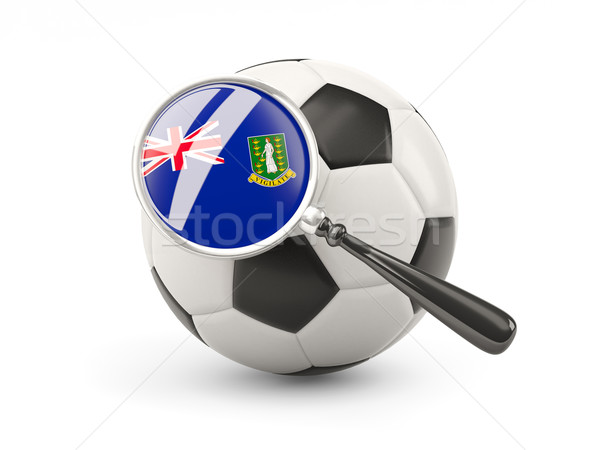 Foto stock: Futebol · bandeira · Ilhas · Virgens · britânico · isolado