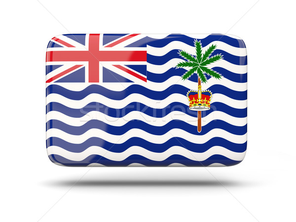 Square icon with flag of british indian ocean territory Stock photo © MikhailMishchenko