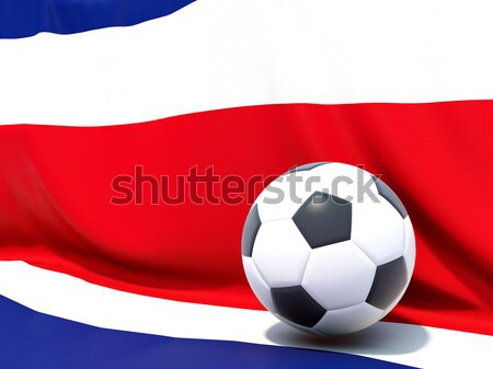 Flag of czech republic with football in front of it Stock photo © MikhailMishchenko