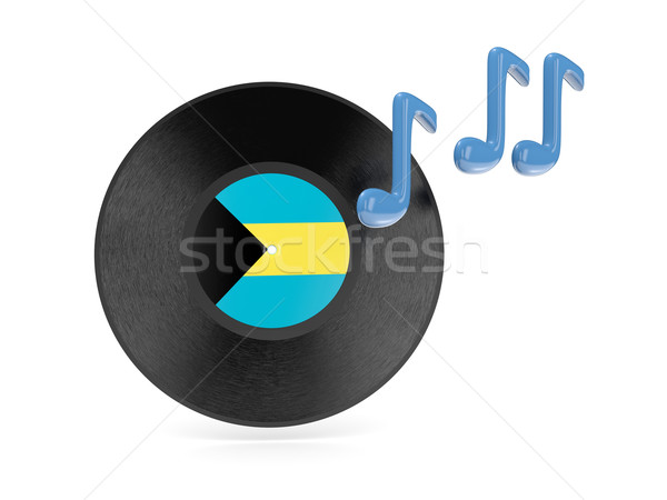 Vinyl disk with flag of bahamas Stock photo © MikhailMishchenko